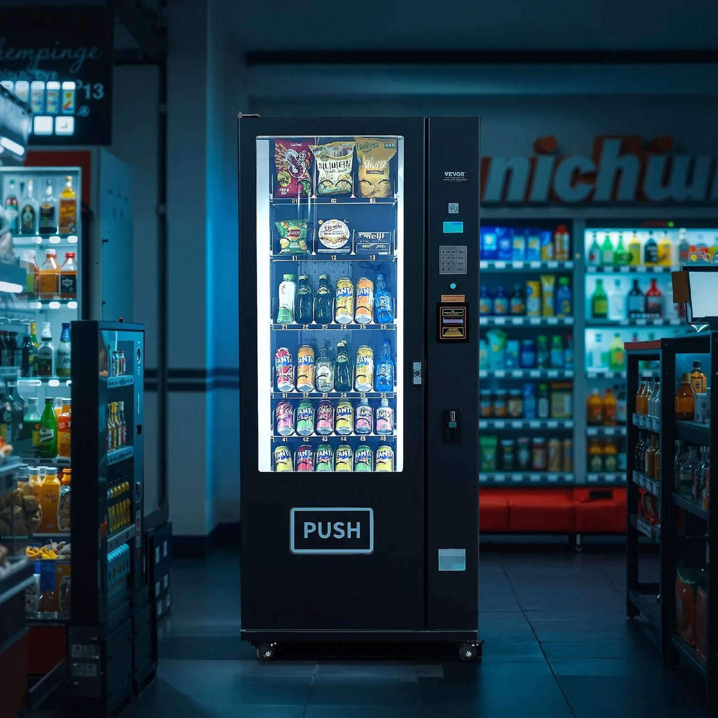 Premium 36-Slot Combo Vending Machine With ICT Bill And Coin Acceptor (SAK31832)