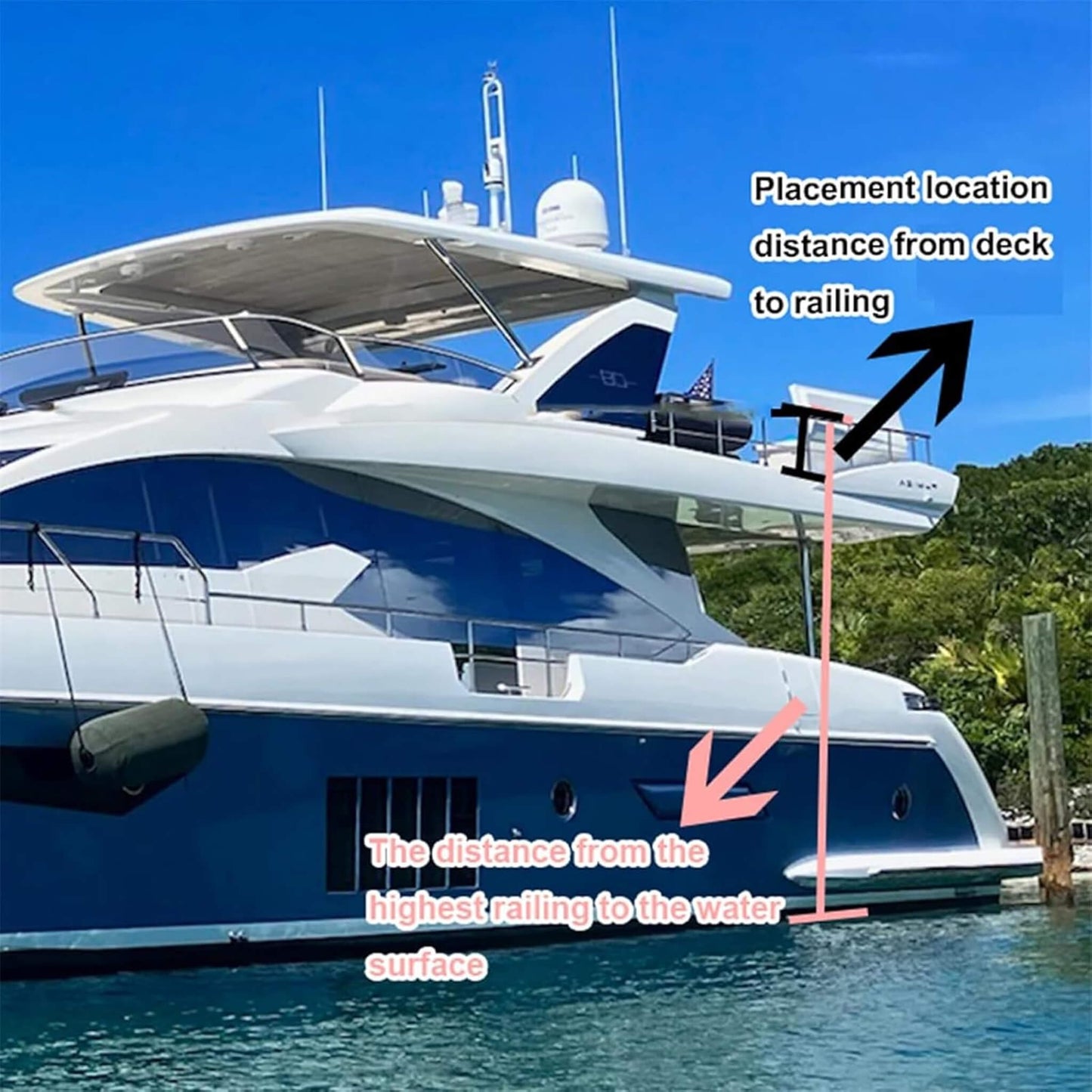 Extra Large Inflatable Floating Yacht Water Slide With Air Pump And Protection Net (SAK97618)