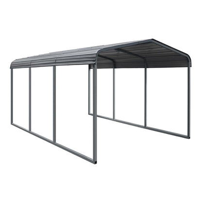 [10x15FT] MPT Large Heavy Duty Outdoor Metal Carport For Cars, Trucks And Boats (SAK95738)